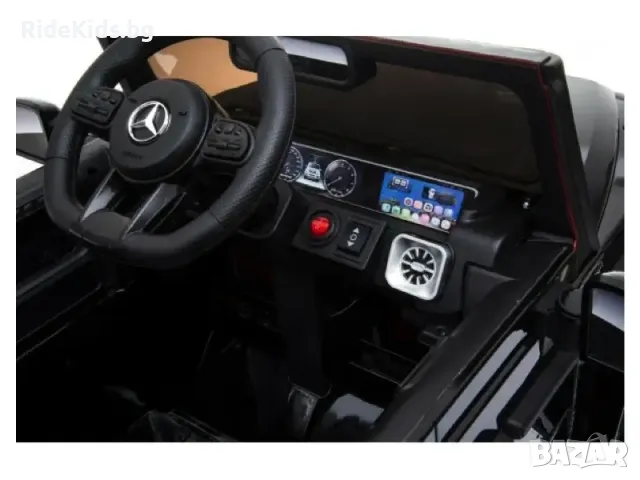 Mercedes G63 12V – Детски акумулаторен джип, Черен, EVA гуми, снимка 7 - Детски велосипеди, триколки и коли - 50038132