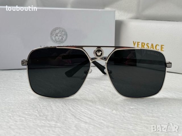 Versace 2024 мъжки слънчеви очила правоъгълни  , снимка 8 - Слънчеви и диоптрични очила - 46011482