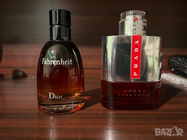 Dior Fahrenheit parfum и Prada Luna Rossa Sport