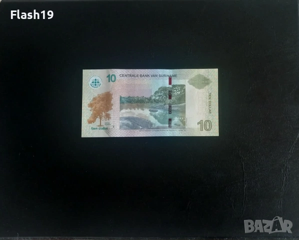 ⭐ Суринам 10 долара 2019 г. UNC ⭐, снимка 2 - Нумизматика и бонистика - 53699380