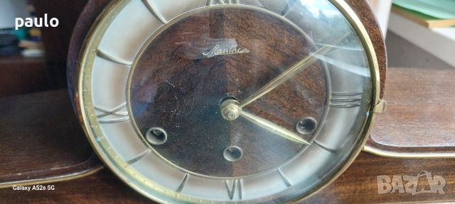 Немски Каменен Настолен Часовник, снимка 1 - Други ценни предмети - 46412505
