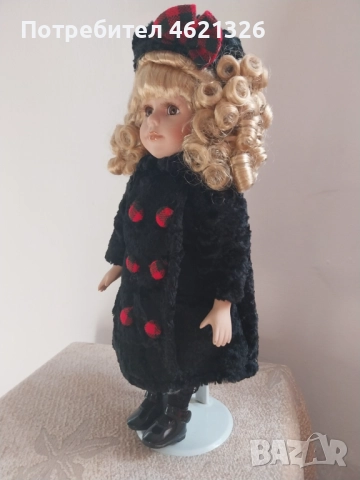 Винтидж порцеланова кукла зимна като ново от колекцията Collector's Choice, снимка 2 - Декорация за дома - 52155685