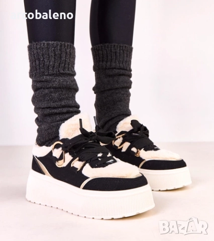 Дамски изолирани маратонки Deena на платформа, снимка 4 - Маратонки - 52101596