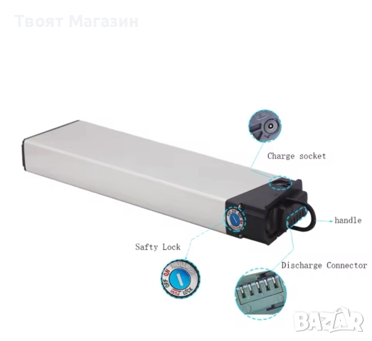 Батерия 36V 12.5Ah за електрически велосипед – 410 мм, снимка 11 - Части - 51548629