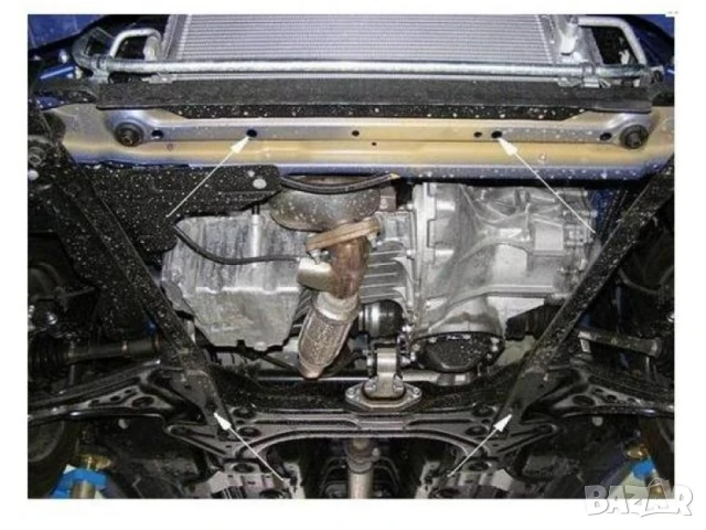 Метална кора под двигател и скоростна кутия Chevrolet Aveo 2008г – 2011г, снимка 3 - Аксесоари и консумативи - 51364519