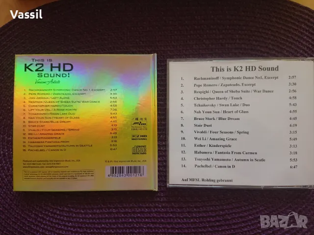 This is K2 HD Sound! Master tape CD 100KHz 24BIT Resolution Ultradisc bonus, снимка 8 - CD дискове - 47066665