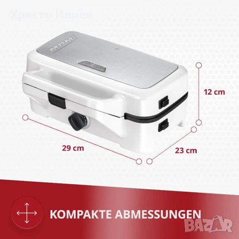 Уред за сандвичи 3 в 1 MPM MOP-33M 1200W Гофретник Сандвич мейкър, снимка 7 - Други - 53582597