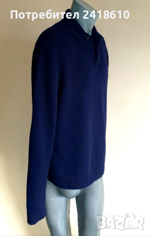 POLO Ralph Lauren Wool Mens Size M ОРИГИНАЛ! Мъжки Вълнен Пуловер с Поло Яка, снимка 14 - Пуловери - 53131332