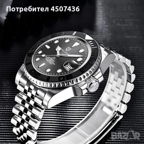 PAGANI DESIGN YACHTMASTER автоматичен часовник с механизъм SEIKO NH34,стъкло сапфир,водоустойчив, снимка 2 - Мъжки - 51195669