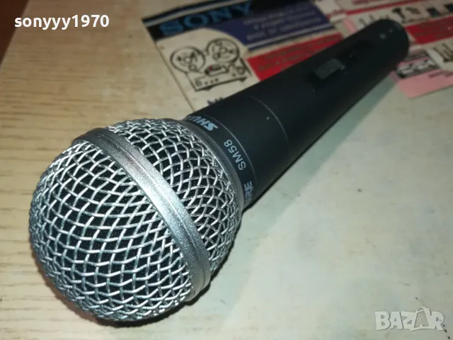 SHURE SM58 3008240837, снимка 2 - Микрофони - 47070332