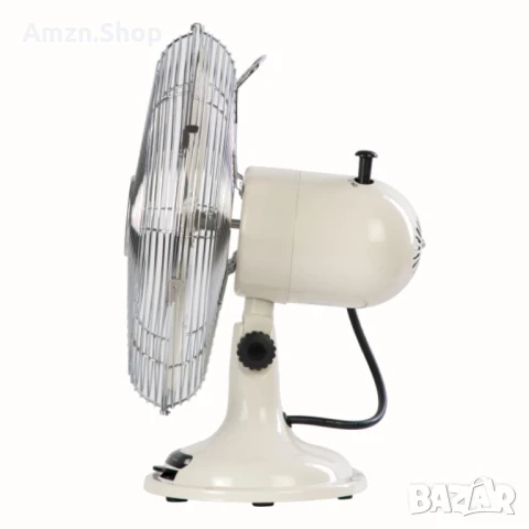 Ретро Вентилатор Метален Настолен Вентилатор Винтидж стил,, снимка 3 - Антикварни и старинни предмети - 50633900
