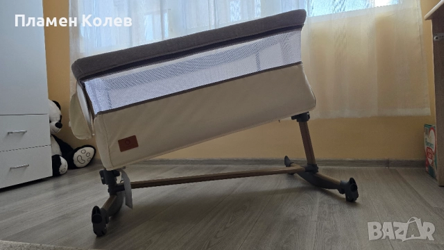 Детска кошара Co-Sleeper с люлка Lionelo Leonie, Beige Sand, снимка 8 - Кошарки - 52521948
