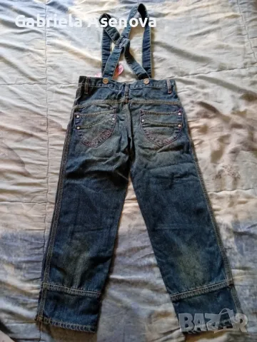 Ново дънково кащеризонче с подарък, снимка 6 - Детски панталони и дънки - 50218846