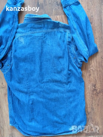 g-star wolker shirt - страхотна мъжка риза ХЛ, снимка 7 - Ризи - 53621393