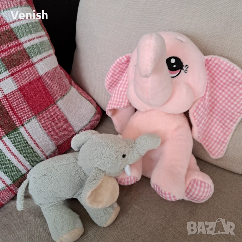 Две слончета, снимка 5 - Плюшени играчки - 52836619