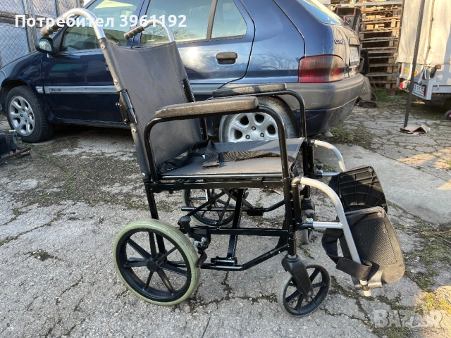 Ръчна инвалидна количка згаваема, снимка 3 - Аксесоари за велосипеди - 54154687