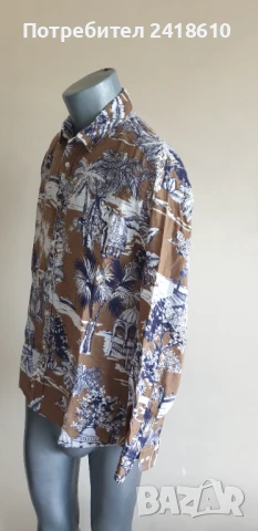 ETRO Milano Len  Made in Italy Mens Size L  ОРИГИНАЛ! Мъжка Ленена Риза., снимка 6 - Ризи - 50497711