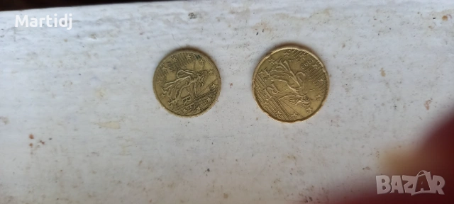 20 i 10 centa 1999 France Republic riadki, снимка 4 - Нумизматика и бонистика - 53746890