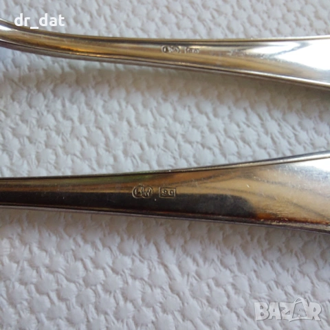 Комплект посребрени прибори, снимка 4 - Антикварни и старинни предмети - 45163213