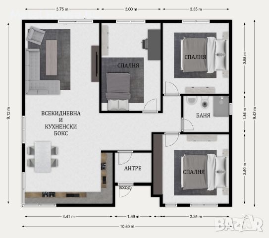 Къща с метална конструкция - 98m², снимка 7 - Други - 46184392