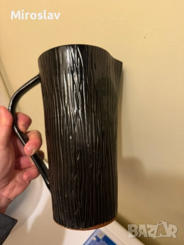 Кана - Троянска керамика - битова / ретро 28см., снимка 2 - Антикварни и старинни предмети - 54277888