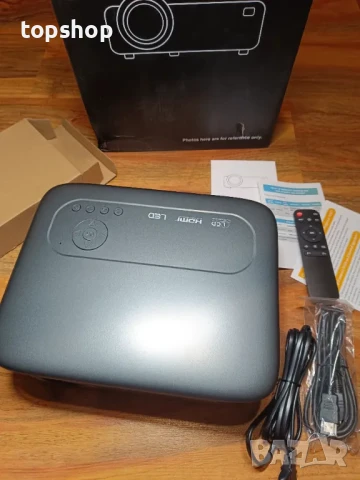 НОВ, ТЕСТВАН, ПЕРФЕКТЕН Проектор FRESHDEW, дистанционен фокус, 5G WiFi, Bluetooth, Native 1080P..., снимка 9 - Плейъри, домашно кино, прожектори - 50555953