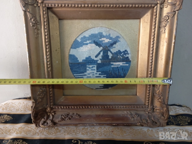 Гоблен в барокова рамка, снимка 4 - Гоблени - 52933342