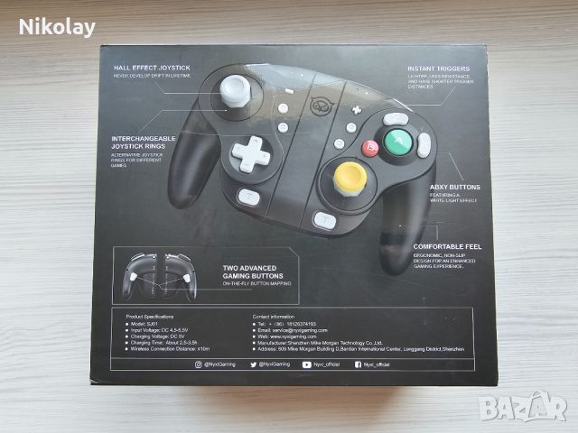 NYXI Wizard Black Style Wireless Joy-pad for Switch/Switch OLED, снимка 2 - Nintendo конзоли - 46279227