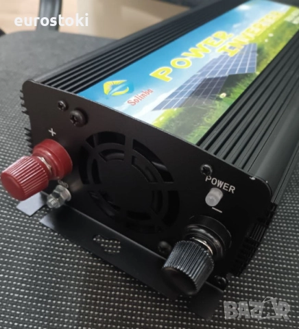 SOLINBA мрежов инвертор 500W, соларен инвертор с чиста синусоида DC22v-56v към AC190-260v , снимка 7 - Друга електроника - 52457680