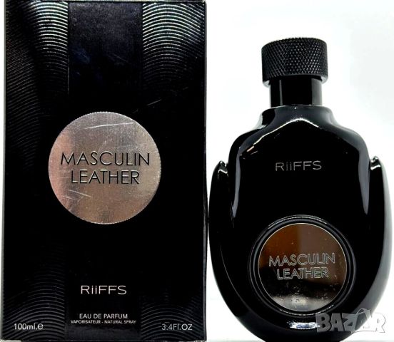 Уникален мъжки Арабски парфюм Masculin Leather RiiFFS Eau De Parfum 100ml, снимка 2 - Мъжки парфюми - 46709842