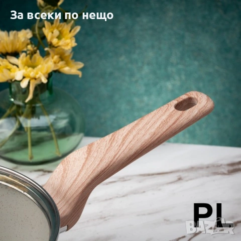 Уок тиган Oliver Voltz Nice OV54420E30 – Ø30 см, Мраморно покритие, Индукция, Cream Marble Код P2055, снимка 2 - Съдове за готвене - 53955762