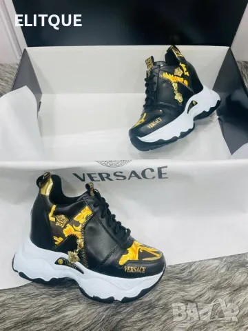 дамски маратонки на платформа versace , снимка 2 - Маратонки - 48507400