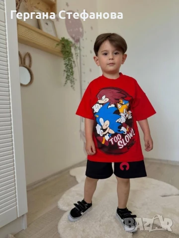 Комплект Соник Размери -3/4г.4/5г.5/6г.7/8г.9/10г. Цена-27лв