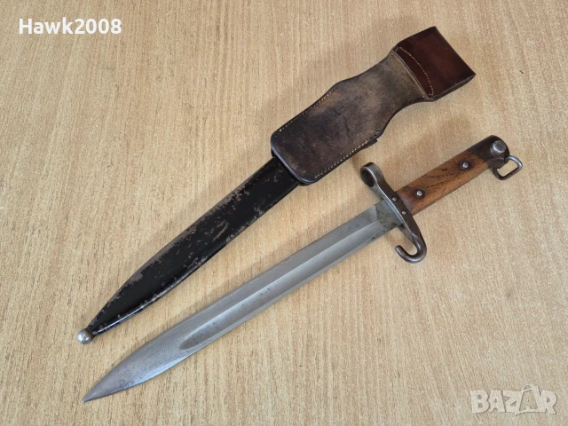 Щик Манлихер М 95 кания лопус нож ятаган сабя кама кинжал , снимка 2 - Антикварни и старинни предмети - 50911043