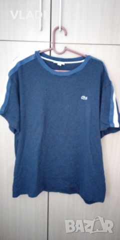 Тениска Lacoste-синя, снимка 5 - Тениски - 45303617