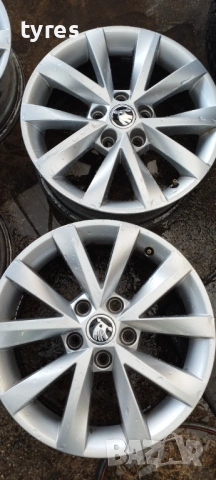Оригинални лети джанти 16 цола за Skoda Octavia, снимка 6 - Гуми и джанти - 53891108