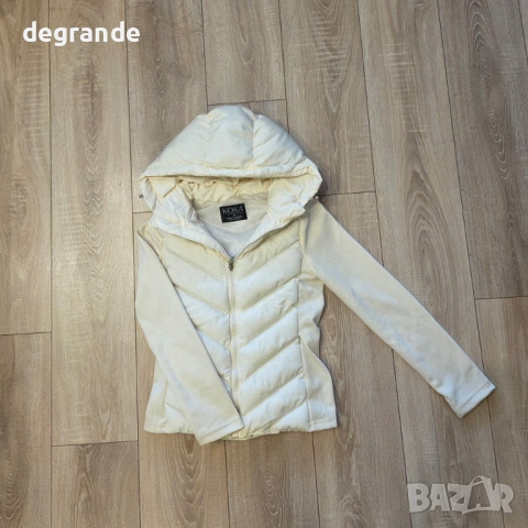 Дамско късо яке в Кафяво Черно и Бяло, снимка 5 - Якета - 53040201