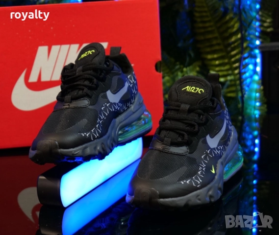 NIKE AIR MAX 270 REACT Цвят-Черно и Зелено дамски маратонки , снимка 2 - Маратонки - 51629363