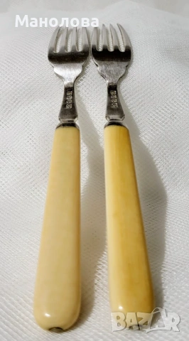 Комплект прибори за хранене за двама., снимка 4 - Други ценни предмети - 53123726