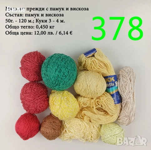 Евтини прежди в малки количества - нови и остатъци , снимка 14 - Други - 52042530