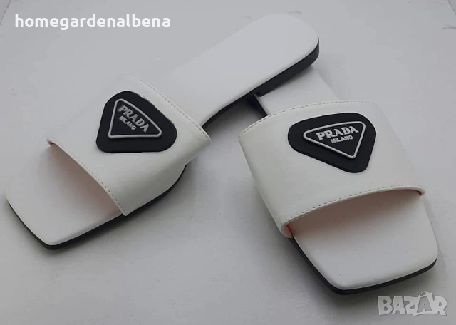 Дамски чехли с гумена апликация — розови, черни, бели — номера 36-40, снимка 2 - Чехли - 54233514