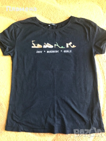 Черна нова тениска хс с цена 2 евро 
