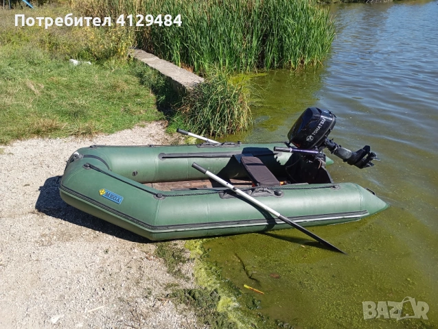 Продавам надуваема лодка "Омега" заедно с извънбордов двигател Тохацу