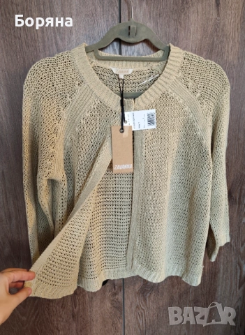 Zavanna нова къса жилетка плетиво с брошка тип Max Mara, снимка 14 - Жилетки - 53724956