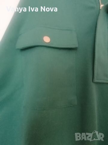 Mango зелена блуза , снимка 7 - Блузи с дълъг ръкав и пуловери - 45156647