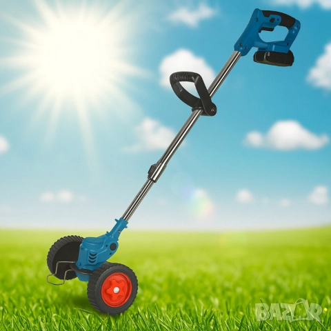 Акумулаторен тример за трева 21V Max с 2 батерии, снимка 2 - Други стоки за дома - 51999943