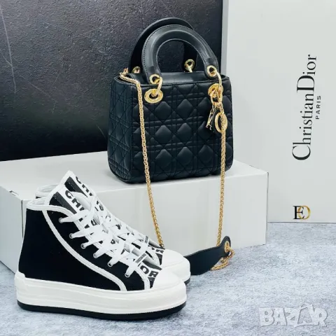 дамски кецове и чанта christian dior , снимка 5 - Дамски ежедневни обувки - 46996363