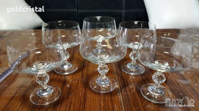 ретро кристални чаши , снимка 3 - Антикварни и старинни предмети - 32806751