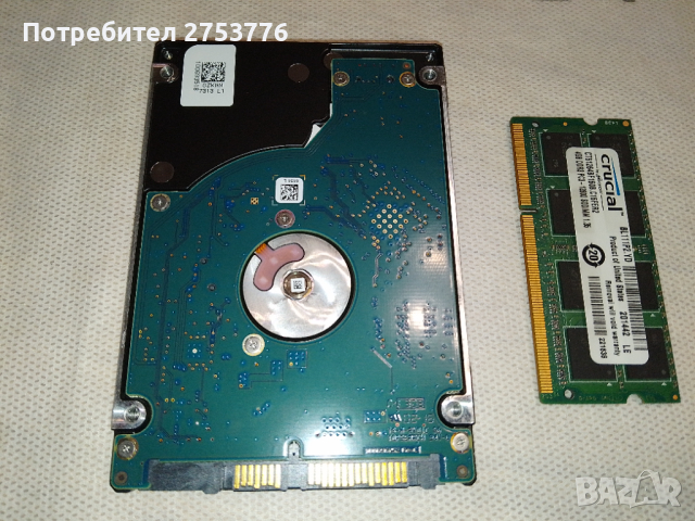 Хард диск Seagate 500GB и Рам памет 4GB CRUCIAL за Лаптоп, снимка 7 - Части за лаптопи - 45012261