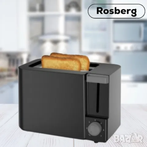 Тостер Rosberg R51440F, 700W, 2филийки, 2 ГОДИНИ ГАРАНЦИЯ, снимка 11 - Тостери - 49216372